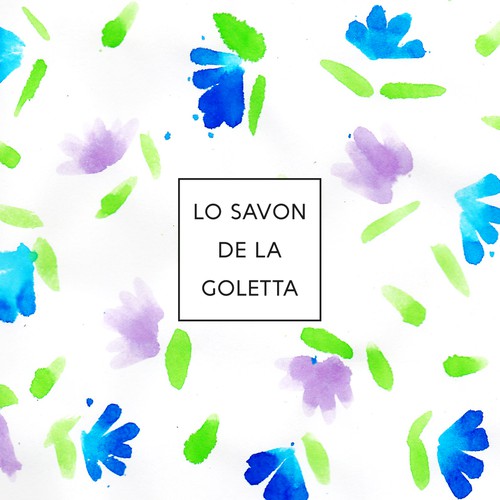 Soap logo with the title 'logo "lo savon de la goletta"'