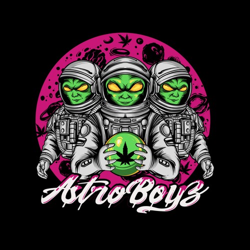 Alien logo with the title 'Astro boyz'