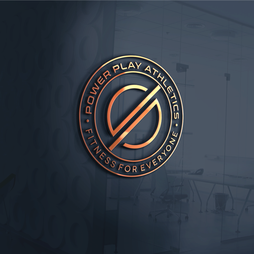 Modern font logo with the title 'Power Play Athletics logo'