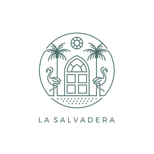 Eye-catching logo with the title 'Logo Design for La Salvadera'