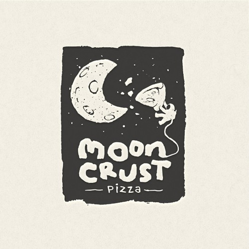 Pizza design with the title 'Pizza store logo'
