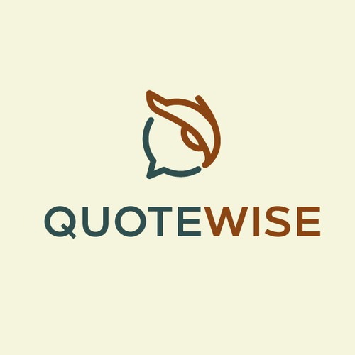 Wise logo with the title 'simple, clean, modern logo design'