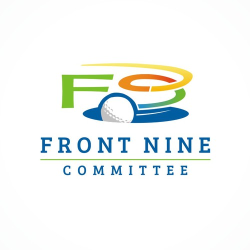 Multicolor logo with the title 'Logo for a Golfing Charity'