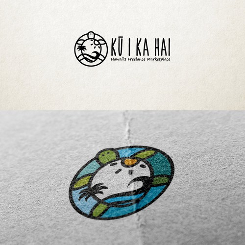 Turtle design with the title 'Ku I Ka Hai'