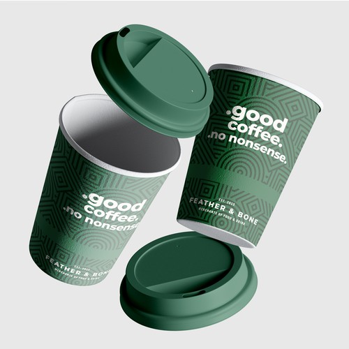 Coffee label with the title 'Label design'
