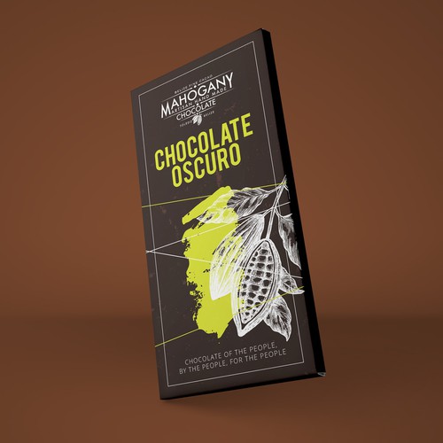 Dark packaging with the title 'Chocolate'