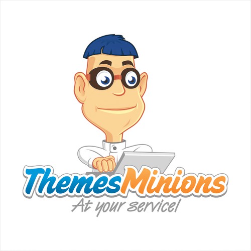 Website logo with the title 'Logo for web design company.'