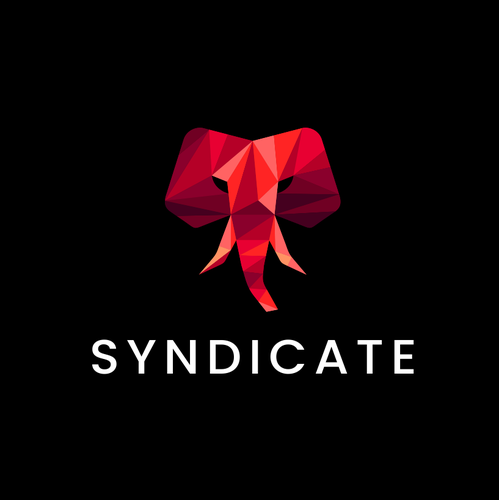 Elephant head logo with the title 'SYNDICATE'