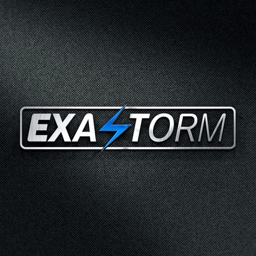 Storm logo with the title 'Logo fot tech store'