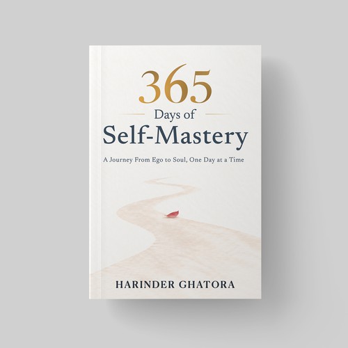 Spiritual book cover with the title '365 DAYS of SELF-MASTERY'