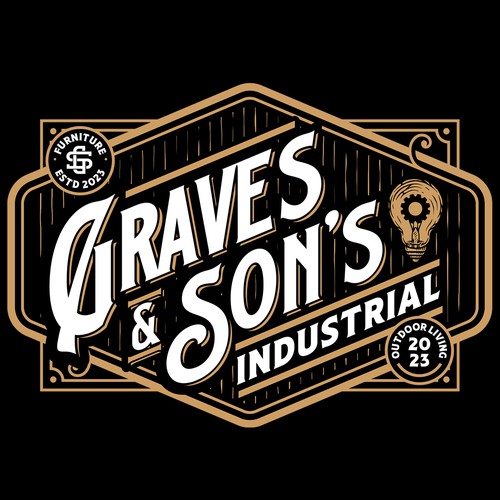 Furniture logo with the title 'Graves & Son's Industrial'