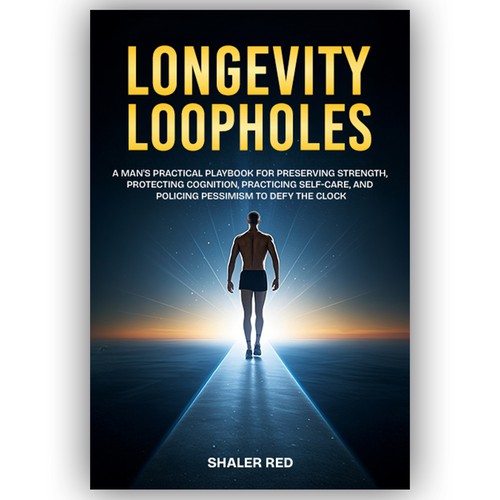 Fitness book cover with the title 'Ebook cover : Longevity Loopholes'