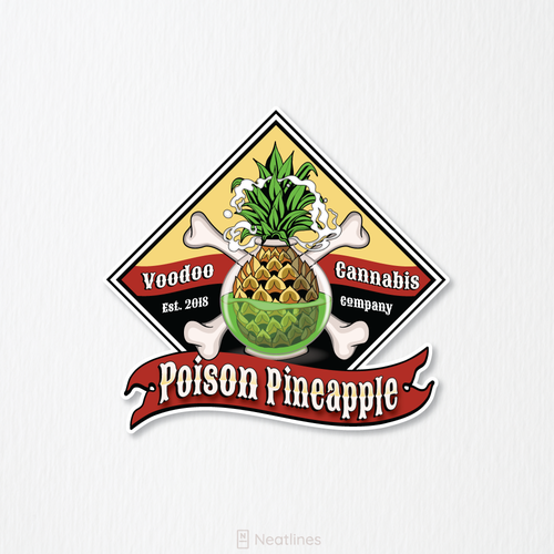 Smoke design with the title 'Poison Pineapple'
