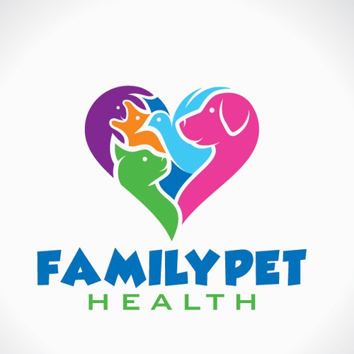 Pet care logo with the title 'Pet Logo'