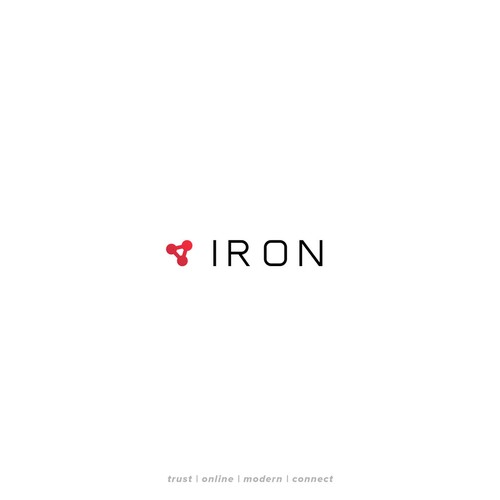 Iron design with the title 'Logo for IRON'