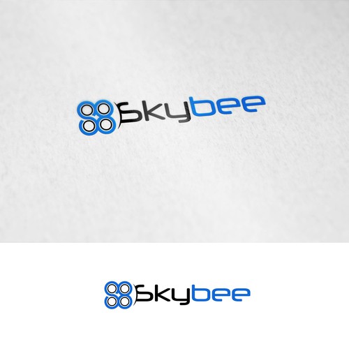 Quadcopter logo with the title 'Skybee'