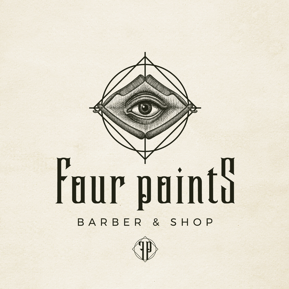 Alchemy logo with the title 'Brand image for Four Points - Barber & Shop'