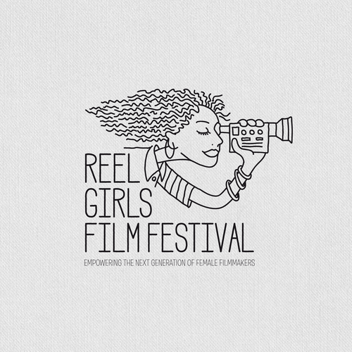 Filmmaker logo with the title 'A Design for a Festival of young female filmmakers'