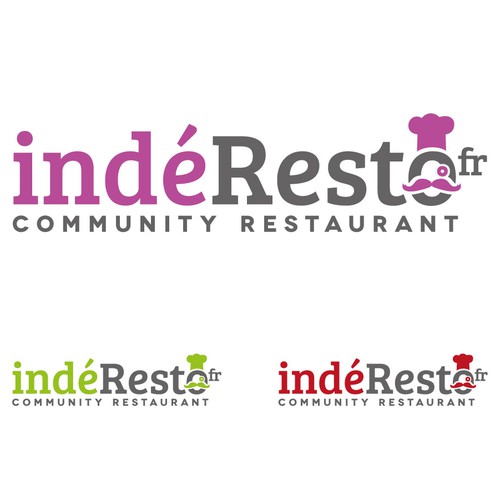 Chief logo with the title 'Bold logo concept for a community restaurant website'