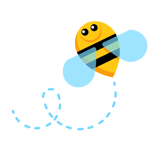 Wasp design with the title 'Honey bee'