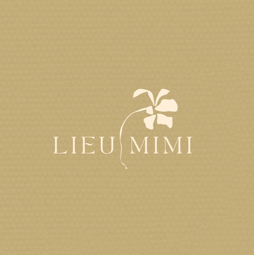 Flower design with the title 'Logo Design for a Tea Shop'