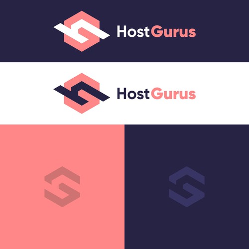 Hosting logo with the title 'Logo concept for hosting company'