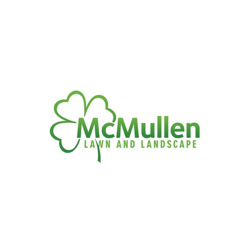 Shamrock logo with the title 'Logo for McMullen Lawn and Landscape'
