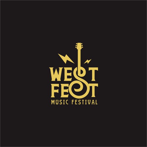 Music festival design with the title 'WestFest'