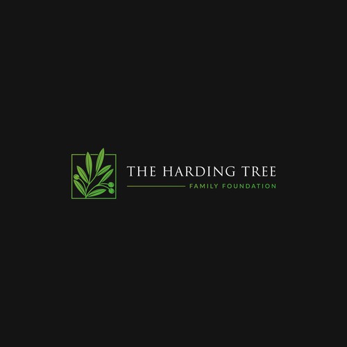 Olive logo with the title 'Olive Tree Logo for The Harding Tree'