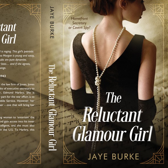 Spy design with the title 'The Reluctant Glamour Girl'