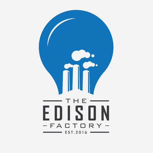Factory design with the title 'The Edison Factory'