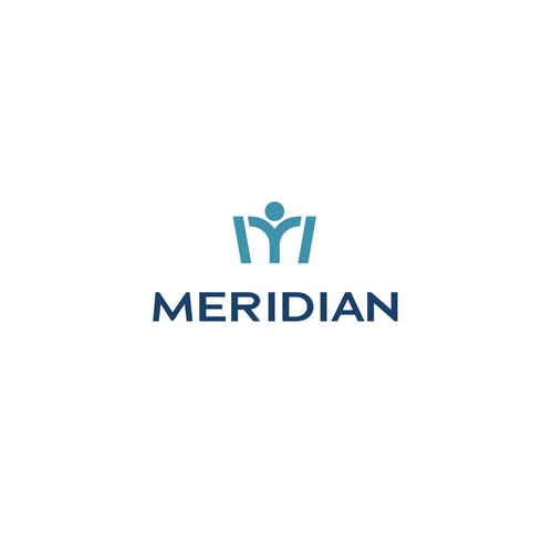M brand with the title 'Concept for Meridian, an addiction treatment center'
