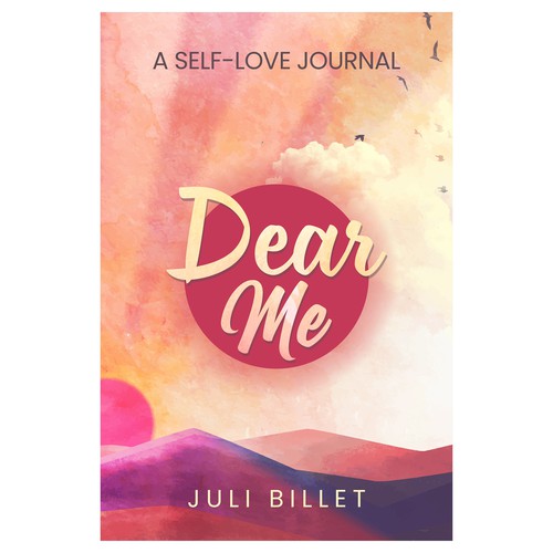 Journal design with the title 'Dear Me: A Self-Love Journal'