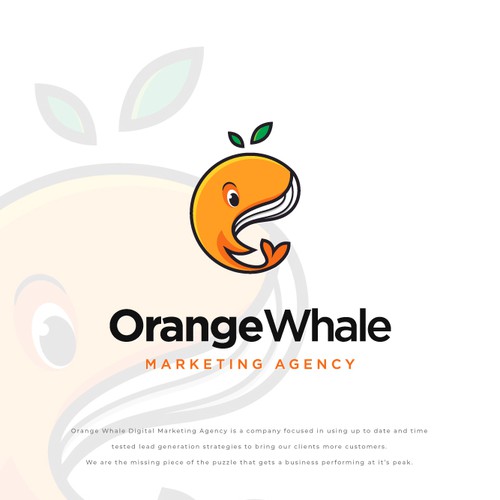 Whale logo with the title 'Orange Whale'