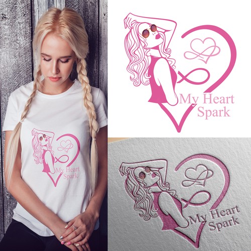 Cancer logo with the title 'My Heart Spark'