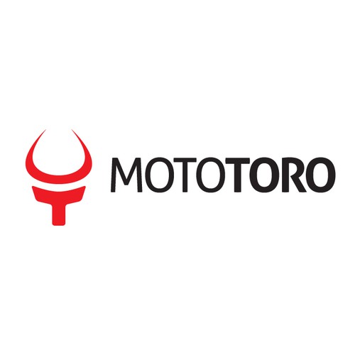 Bull logo with the title 'Create a new identity for MotoToro.com - the Motorcycle parts experts.'