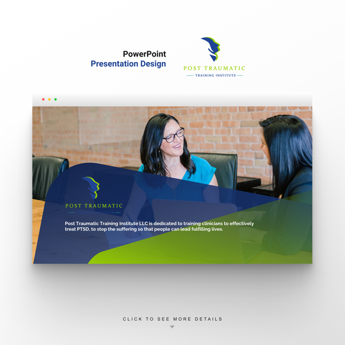 Slide design with the title 'Professional powerpoint design '