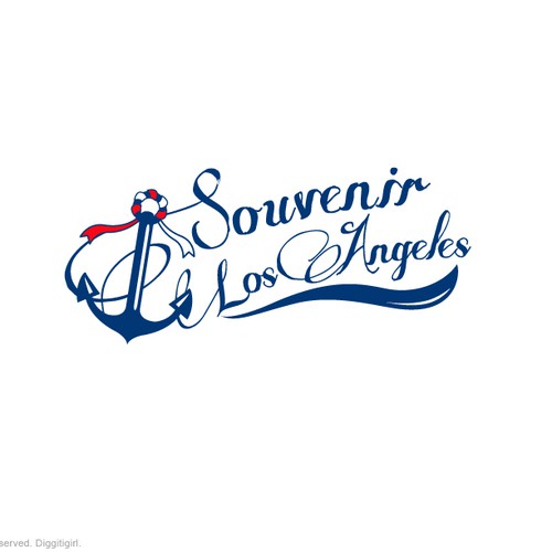 California design with the title 'Vintage Nautical Logo'