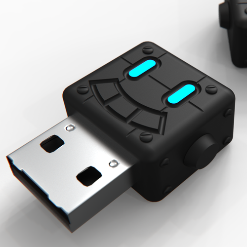 USB design with the title '3D usb Stick'