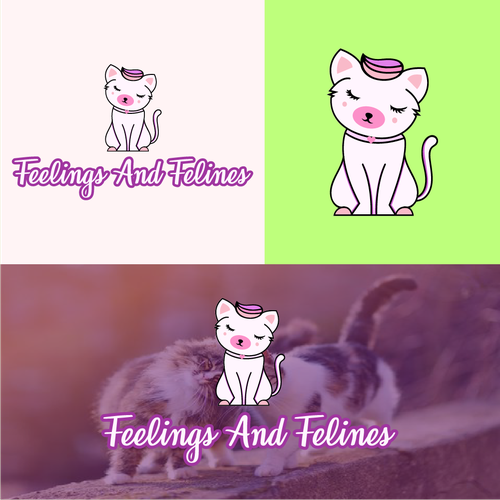 Cub logo with the title 'Feelings And Felines'