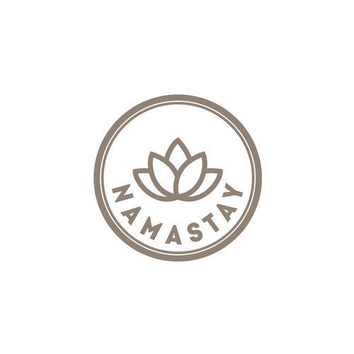 Lotus design with the title 'Logo for Namastay'
