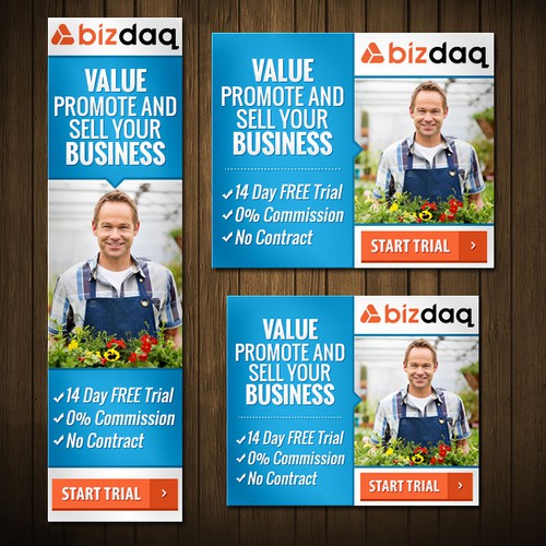 Google Ads design with the title 'Bizdaq Retargeting Banner Ads'