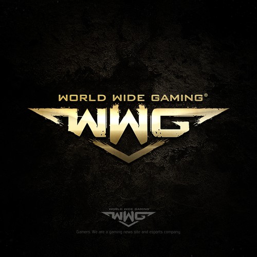 Gaming design with the title 'WWG Gaming new and eSport logo'