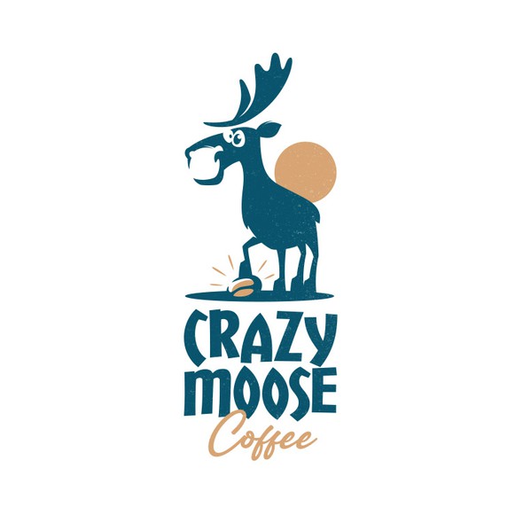 Moose design with the title 'Crazy Moose'