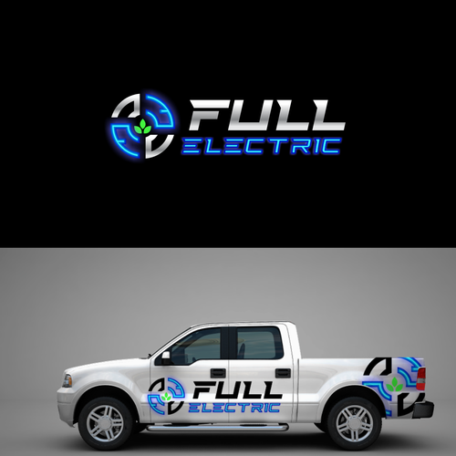 Futuristic logo with the title 'diseño futurista neon'