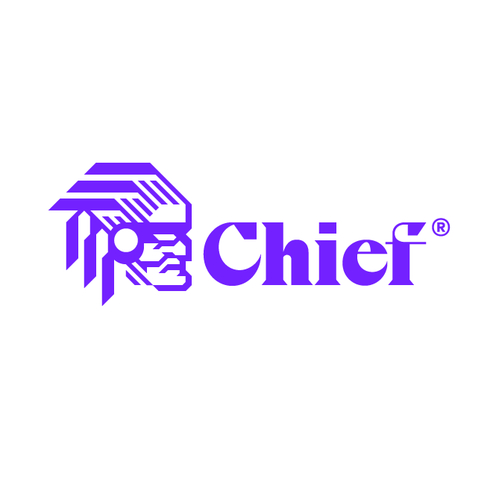 Artificial intelligence logo with the title 'Chief Logo Design'