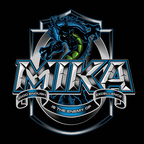 Dragon t-shirt with the title 'new t-shirt design for our AWESOME martial arts school'