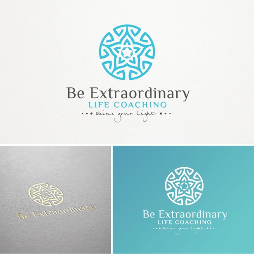 Life coaching design with the title 'Logo design contest winner'