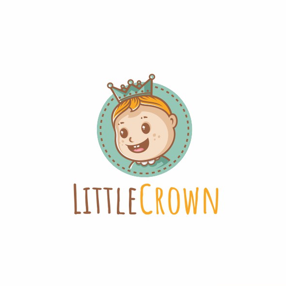 Crown logo with the title 'Logo baby brand'