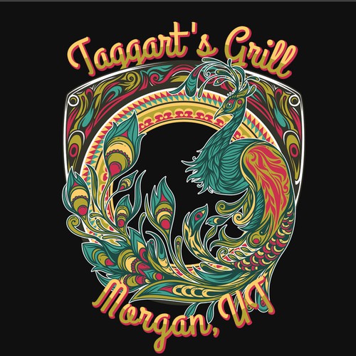 Restaurant t-shirt with the title 'T-Shirt Design for Taggart's Grill'